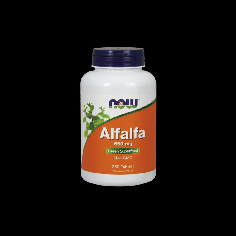 Luzerne luzerne 650 MG 250 comprimés NOW FOODS