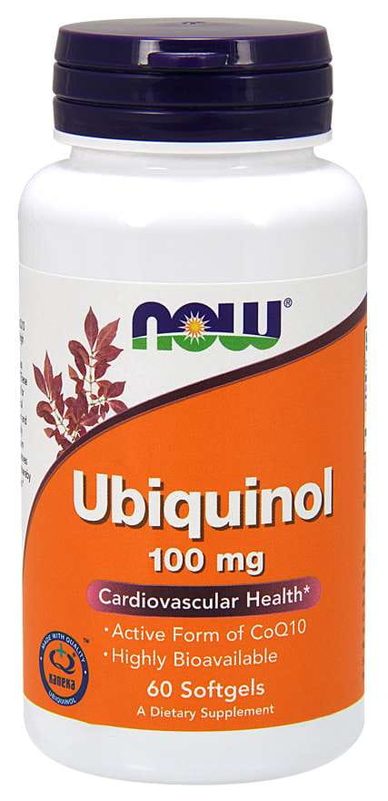 Ubiquinol coenzyme Q10 100 MG 60 gélules NOW FOODS