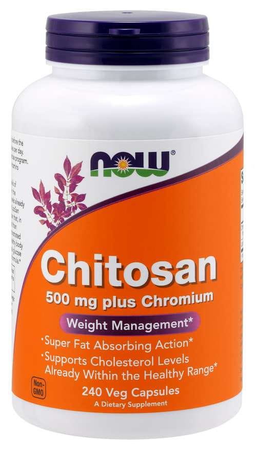 Chitosan chitosan 500 MG et chrome 100 mcg 240 capsules NOW FOODS