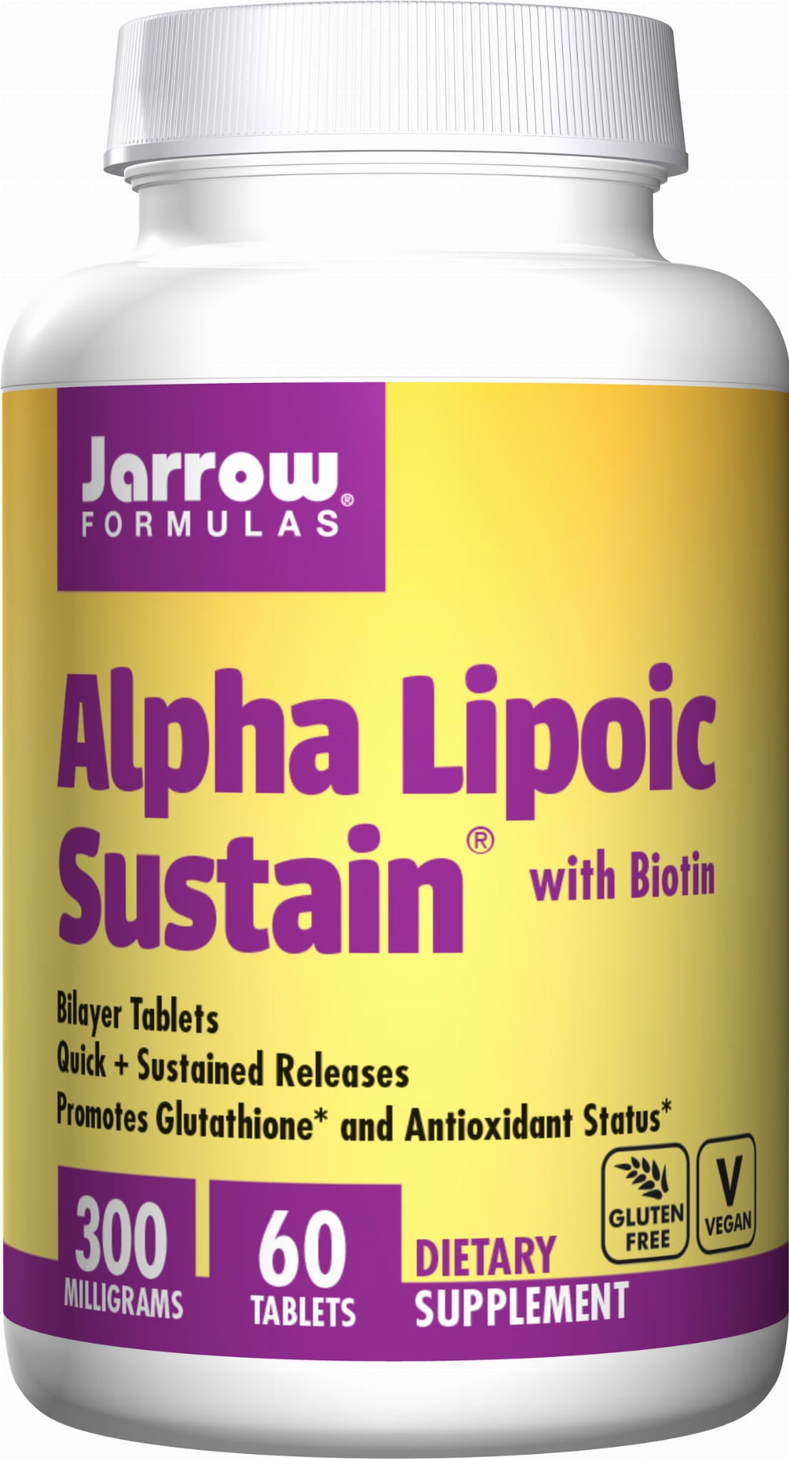 Acide alpha lipoïque et biotine 60 comprimés FORMULES JARROW