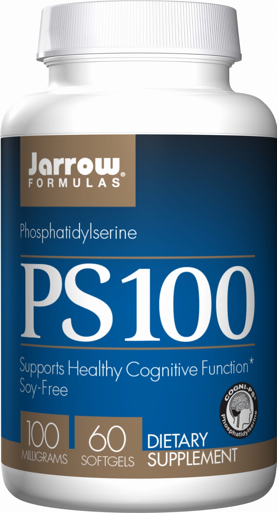 Ps100 phosphatidylsérine 100 MG sans soja 60 gélules FORMULES JARROW