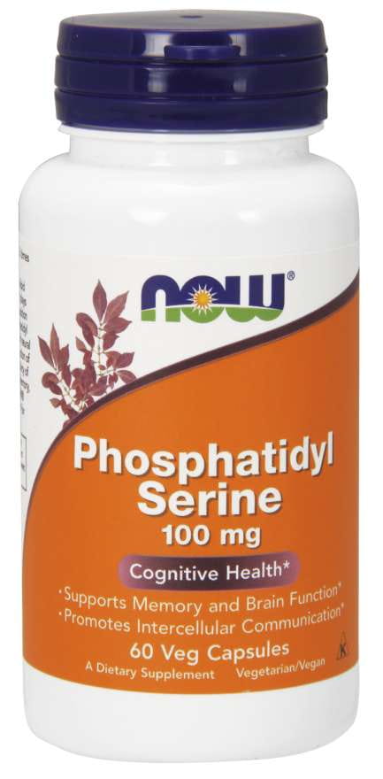 Phosphatidyl sérine phosphatidylsérine 100 MG 60 gélules NOW FOODS