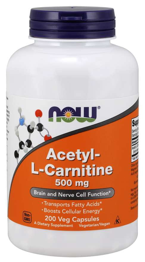 Acétyl Lcarnitine hci 500 MG 200 gélules NOW FOODS