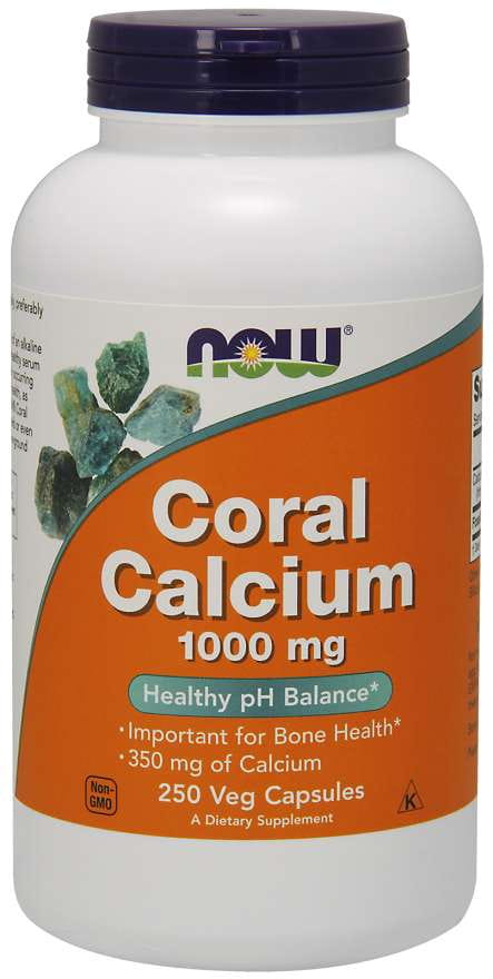 Coral calcium corail citron vert 1000 MG 250 gélules NOW FOODS