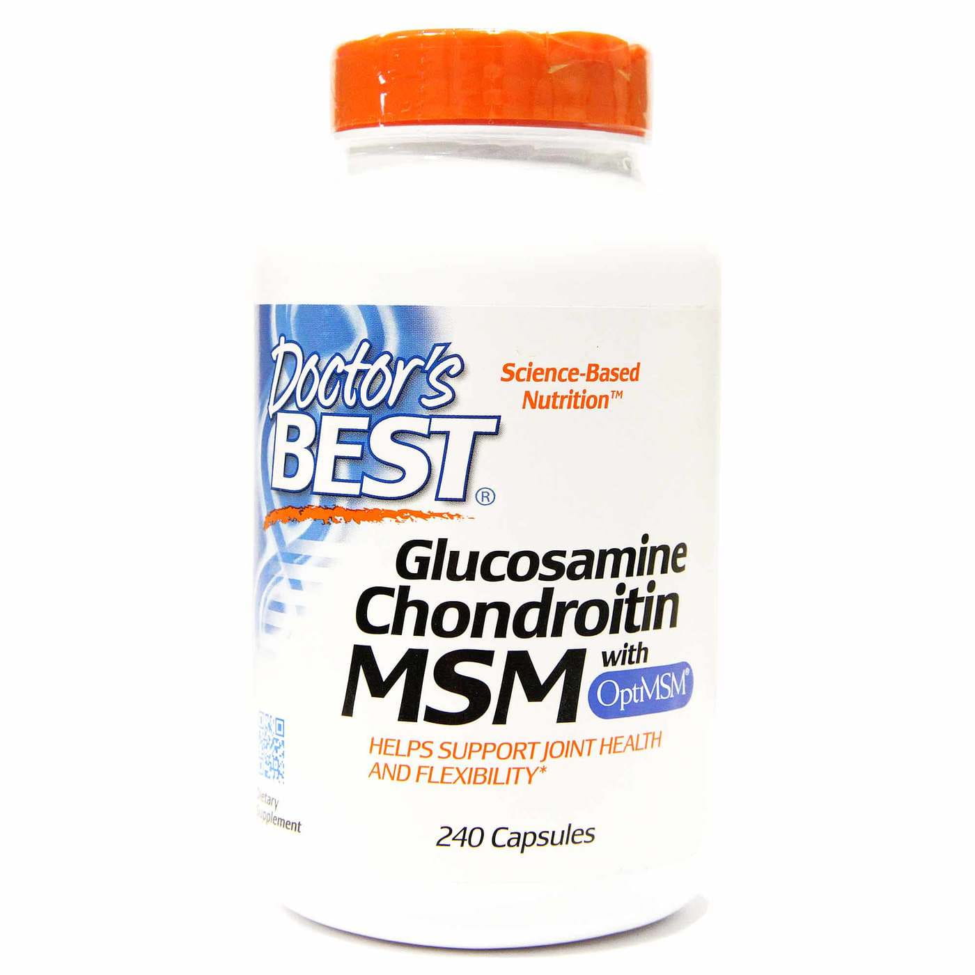 Glucosamine et chondroïtine et MSM 240 gélules DOCTOR'S BEST