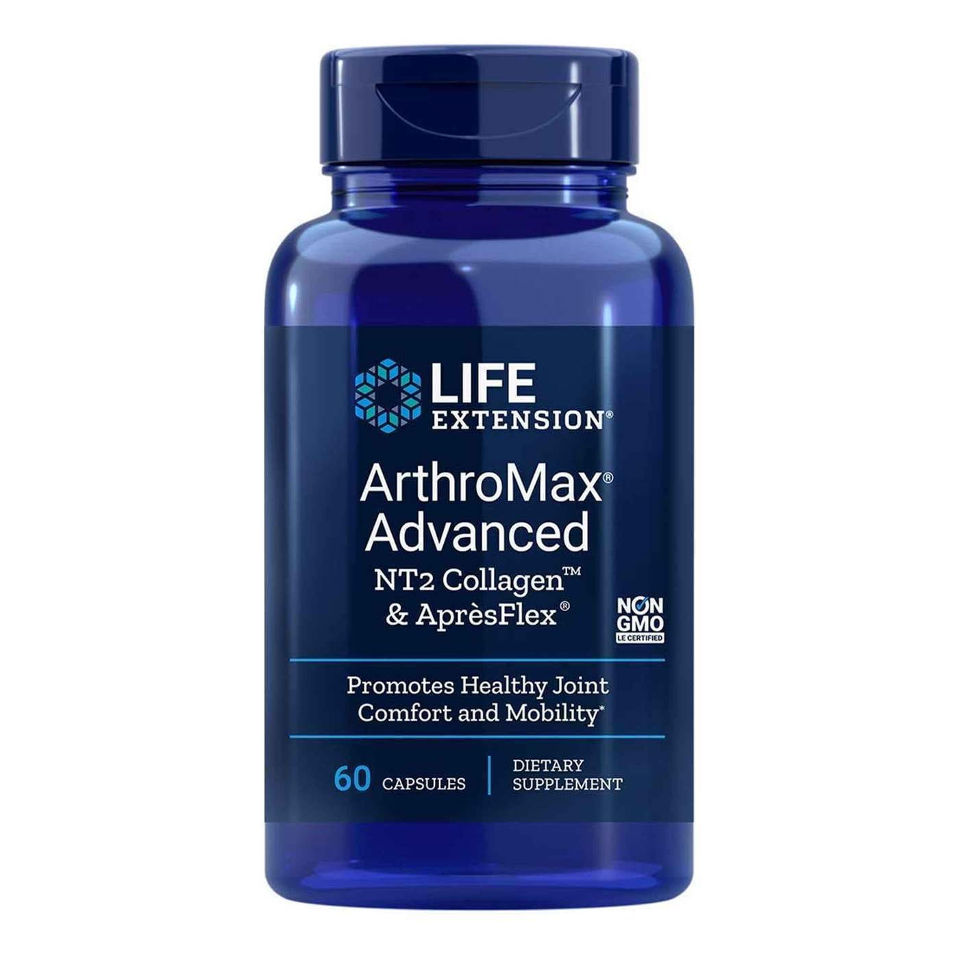 Arthromax advanced nt2 collagène & complexe apresflexe pour articulations 60 capsules LIFE EXTENSION