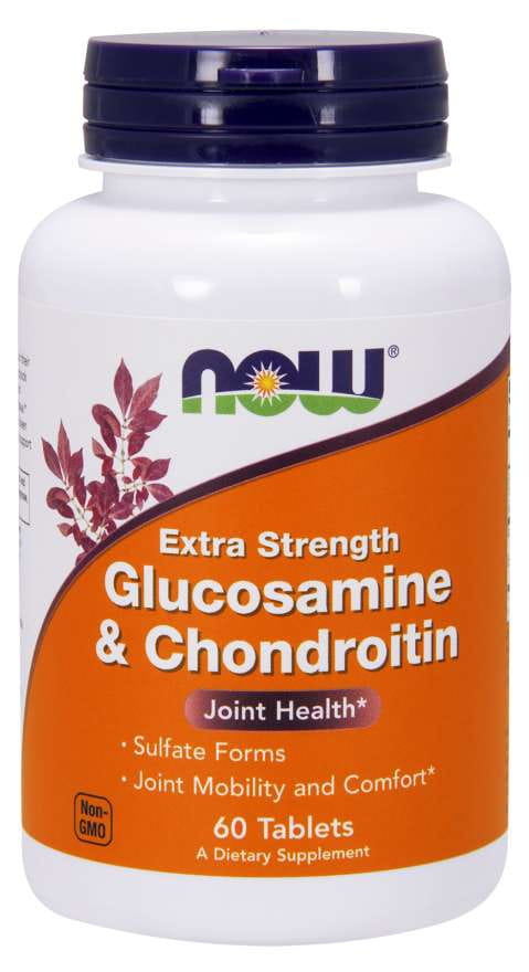 Glucosamine et Chondroïtine 60 comprimés NOW FOODS