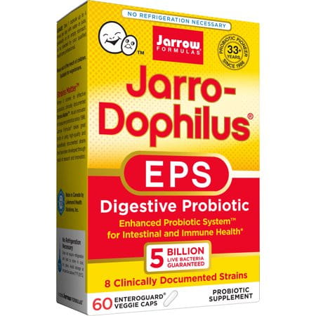 Jarrodophilus eps probiotique 8 souches bactériennes 60 gélules FORMULES JARROW