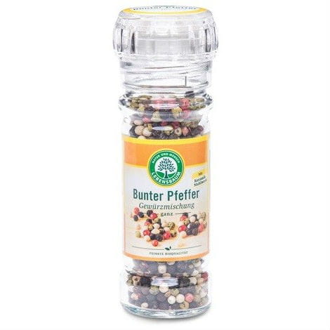 Moulin à poivre couleur BIO 45 g - LEBENSBAUM