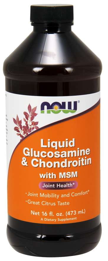 Chondroïtine glucosamine et MSM 473 ml NOW FOODS
