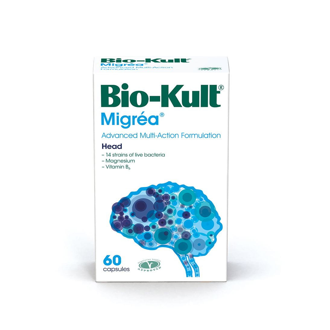 Migrea magnésium et vitamine B6 et 14 souches bactériennes 60 gélules BIO - KULT