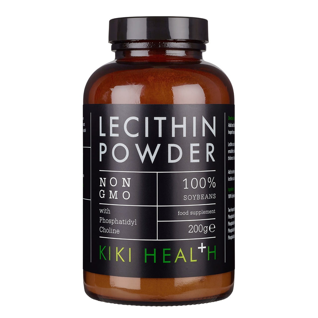Poudre de lécithine lécithine de soja non ogm 200 g KIKI HEALTH