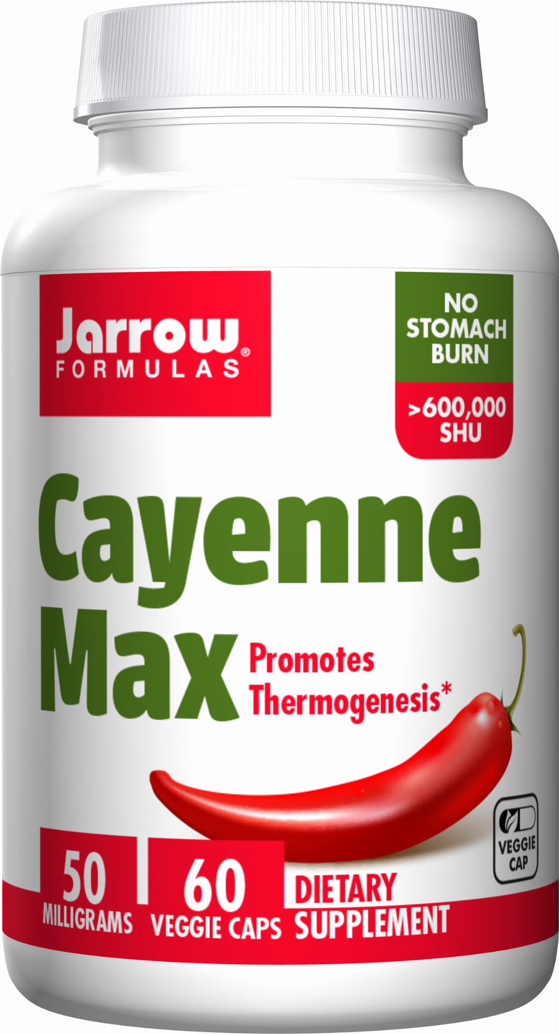 Cayenne max poivre de cayenne 50 MG 60 gélules FORMULES JARROW