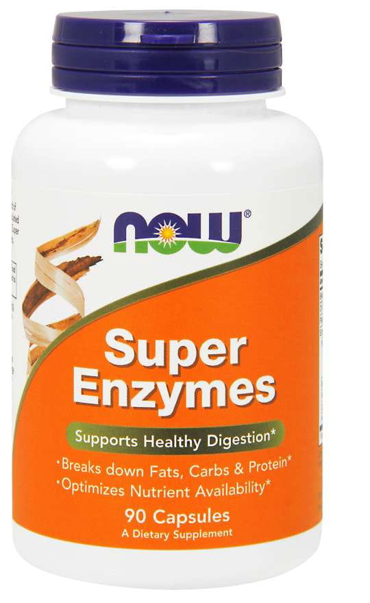 Super enzymes enzymes digestives 90 gélules NOW FOODS