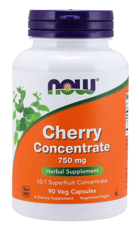 Concentré de cerises 750 MG 90 gélules NOW FOODS
