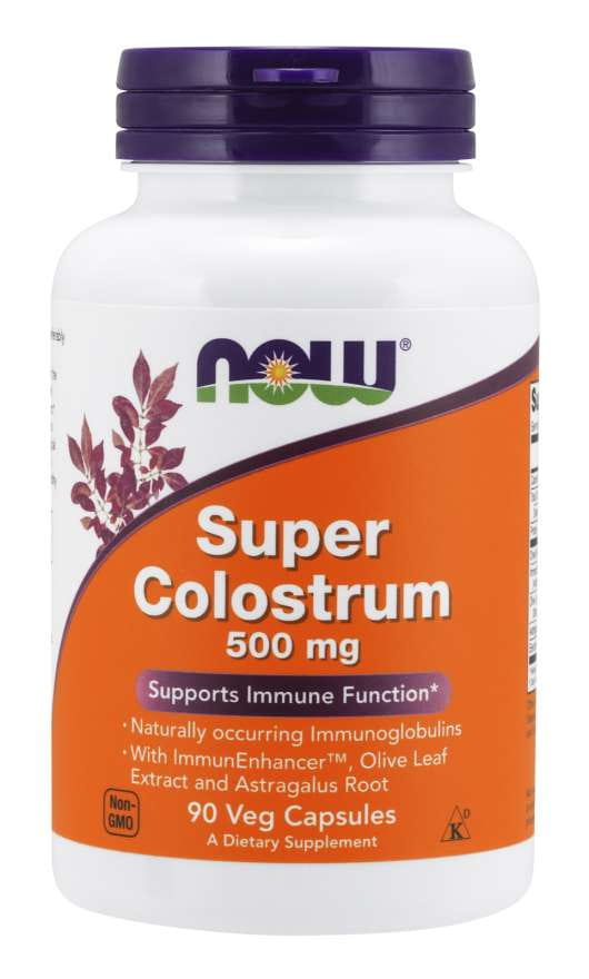 Super colostrum 500 MG 90 gélules NOW FOODS