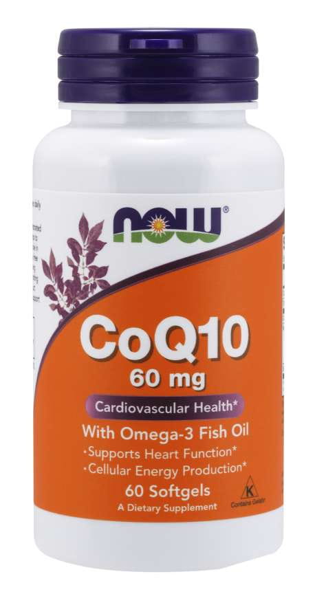 Coenzyme Q10 et OMEGA3 60 gélules NOW FOODS