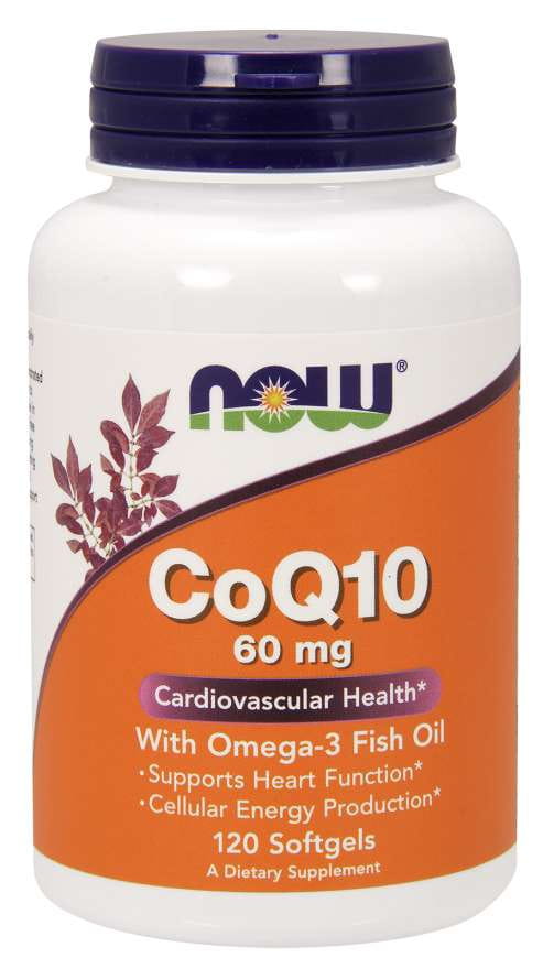Coenzyme Q10 et OMEGA3 120 gélules NOW FOODS