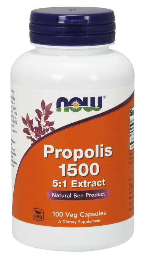 Extrait de Propolis 1500 5 : 1 100 gélules NOW FOODS