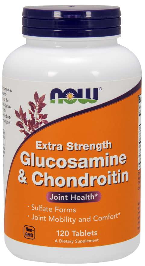 Glucosamine et Chondroïtine 120 comprimés NOW FOODS