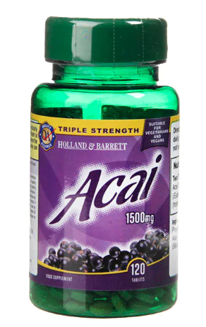 Baie d'Açai 1500 MG 120 comprimés HOLLAND & BARRETT