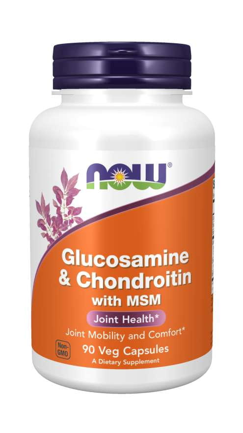 Glucosamine et Chondroïtine avec MSM 90 capsules NOW FOODS