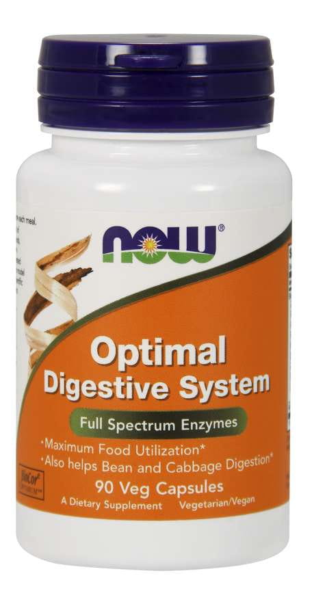 Système digestif optimal 90 capsules NOW FOODS