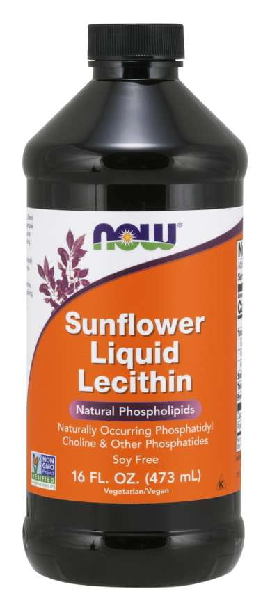 Lécithine liquide de tournesol 473 ml NOW FOODS
