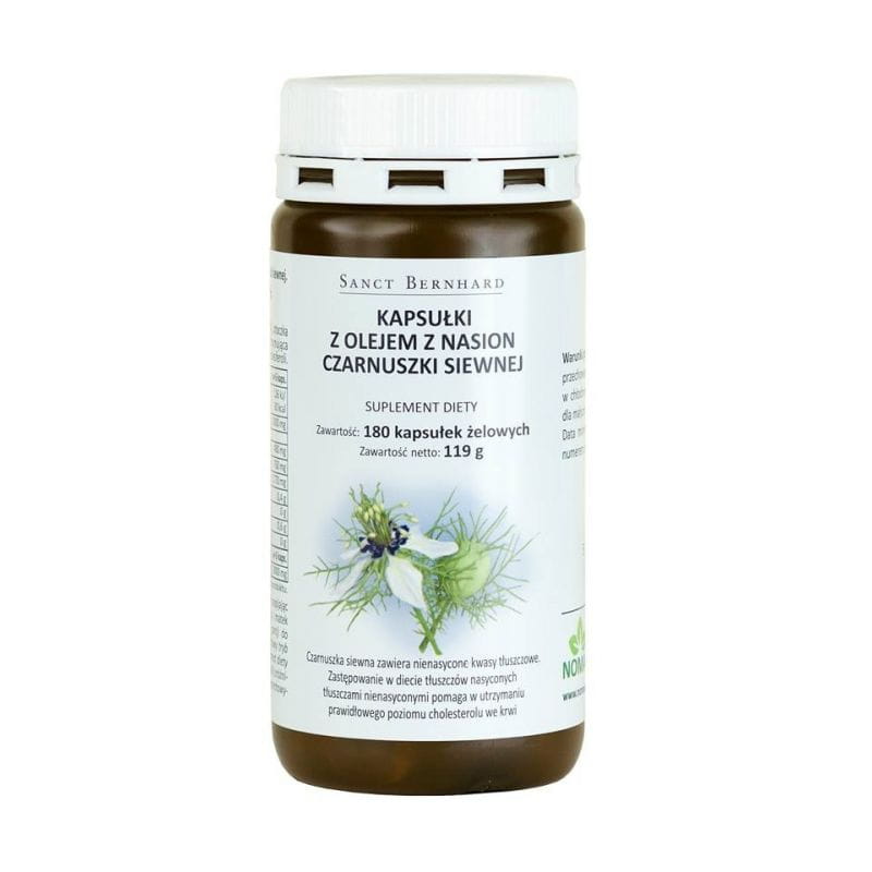 Huile de nigelle 500 MG 180 gélules KRAUTERHAUS SANCT BERNHARD