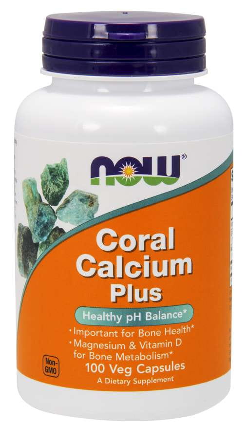 Calcium de corail plus 100 gélules de NOW FOODS