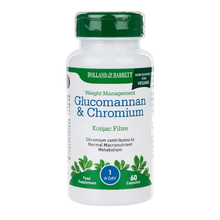 Glucomannane & chrome 60 gélules HOLLAND & BARRETT