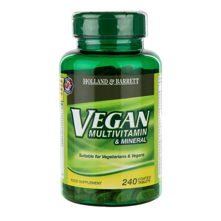 Multivitamines et minéraux végétaliens 240 comprimés HOLLAND & BARRETT