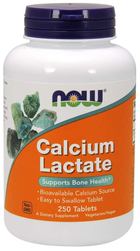 Lactate de calcium lactate de calcium 250 comprimés NOW FOODS