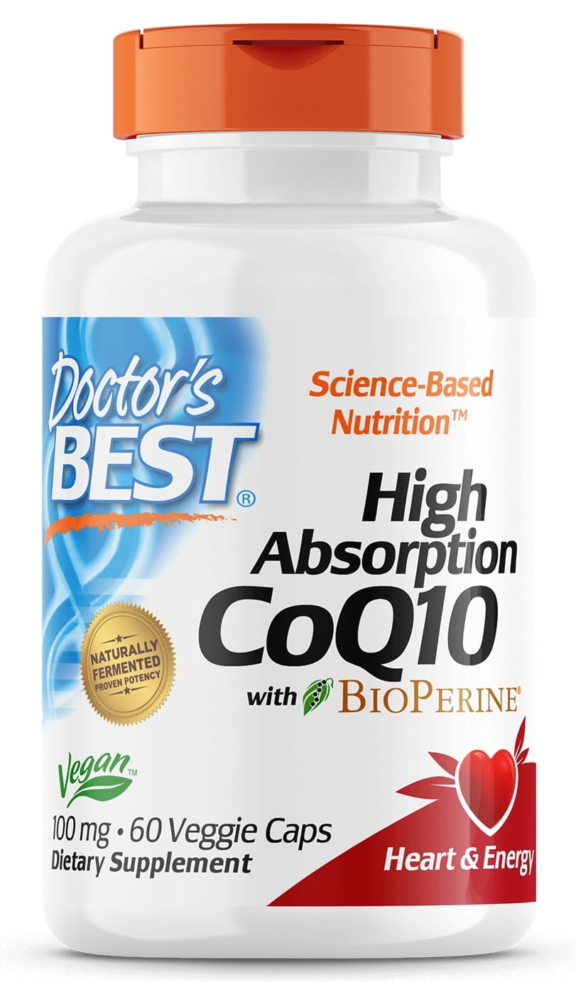 Coenzyme Q10 100 MG et pipérine biopérine vegan 60 gélules DOCTOR'S BEST