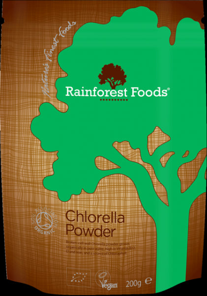 Chlorelle écologique 200 g RAINFOREST FOODS