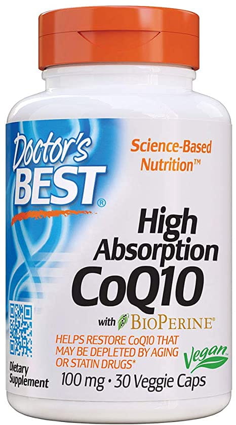 Coenzyme Q10 100 MG et pipérine biopérine vegan 30 gélules DOCTOR'S BEST