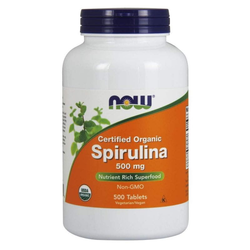 Eco spiruline 500 MG 500 comprimés NOW FOODS