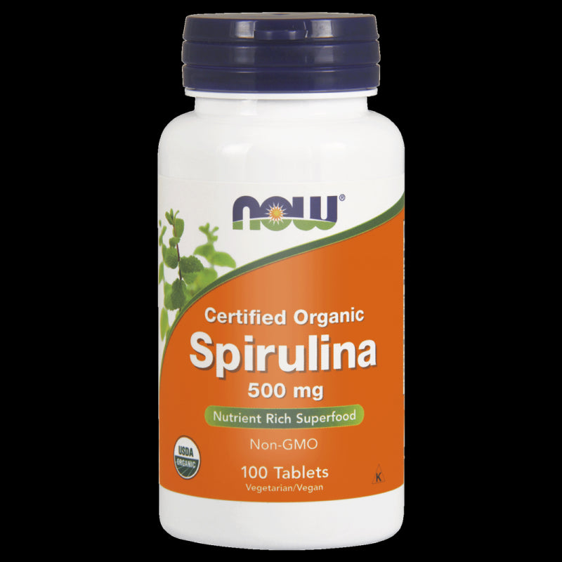 Eco spiruline 500 MG 100 comprimés NOW FOODS