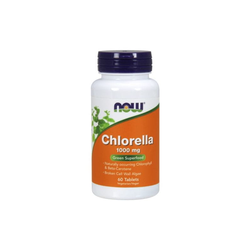 Chlorella 1000 MG Parois cellulaires brisées 60 comprimés NOW FOODS