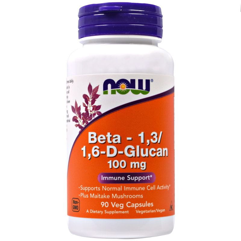 Bêta glucane beta13/16dglucane 100 MG 90 gélules NOW FOODS