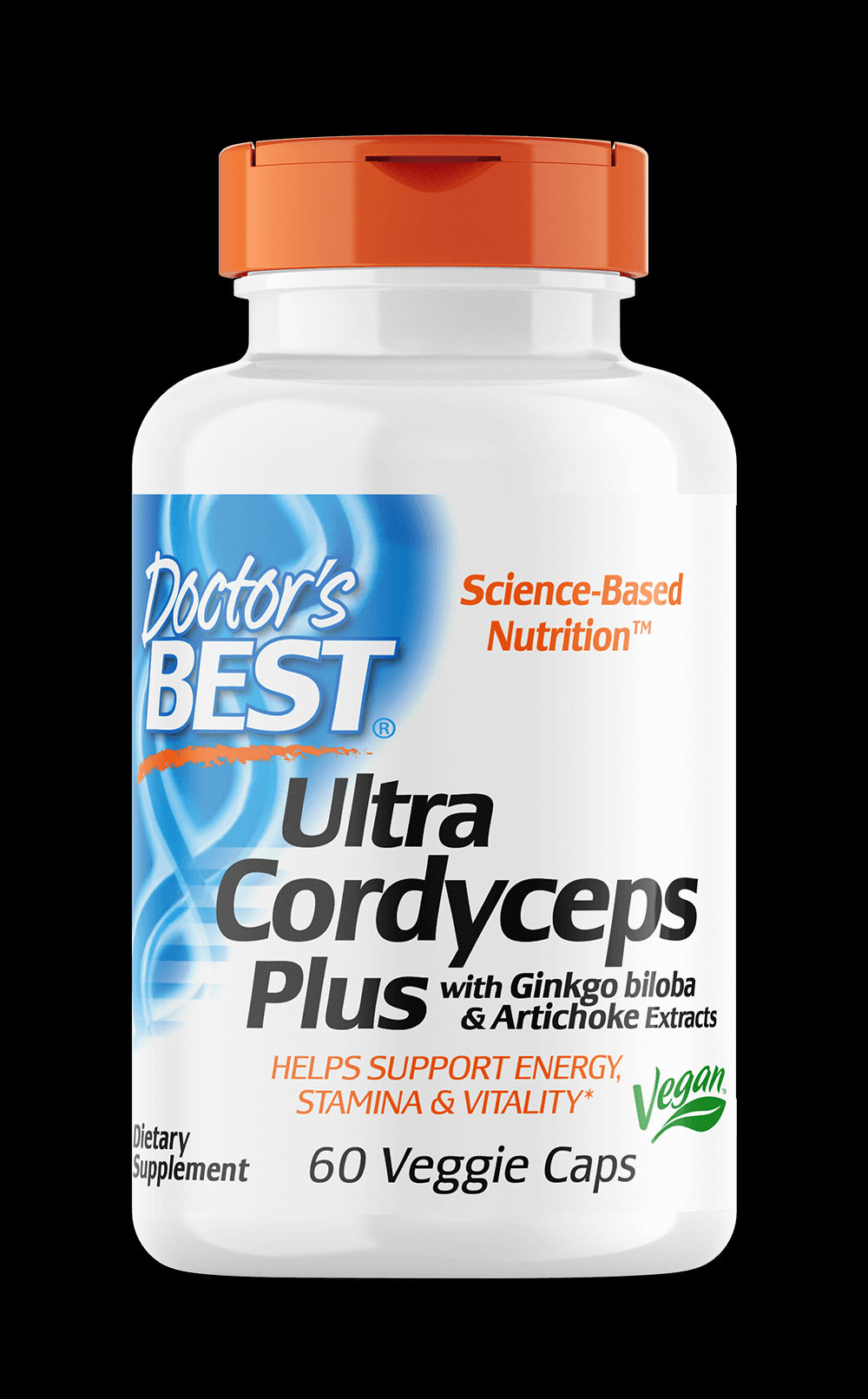 Ultra cordyceps plus aux extraits de ginkgo biloba et d'artichaut 60 gélules DOCTOR'S BEST