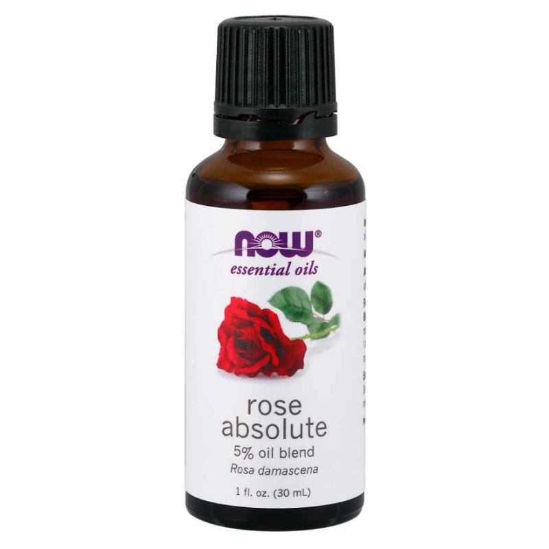 100% huile de rose mélange d'huile absolue de rose 30 ml NOW FOODS