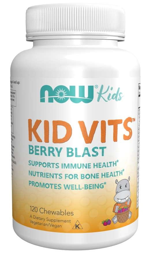 Vitamines et minéraux pour enfants kid vits 120 comprimés NOW FOODS