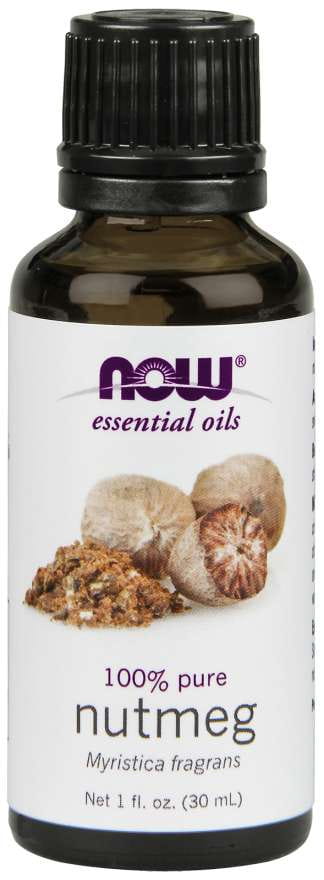 100% noix de muscade huile de noix de muscade 30 ml NOW FOODS