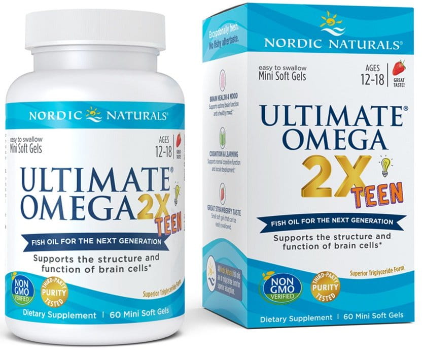 Ultimate omega 2x teen 560 MG 60 gélules NORDIC NATURALS
