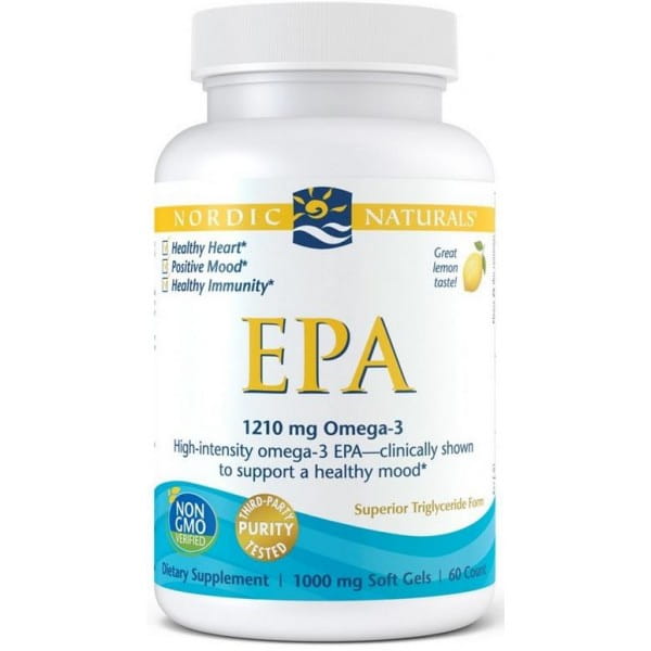 Huile EPA OMEGA3 60 gélules NORDIC NATURALS
