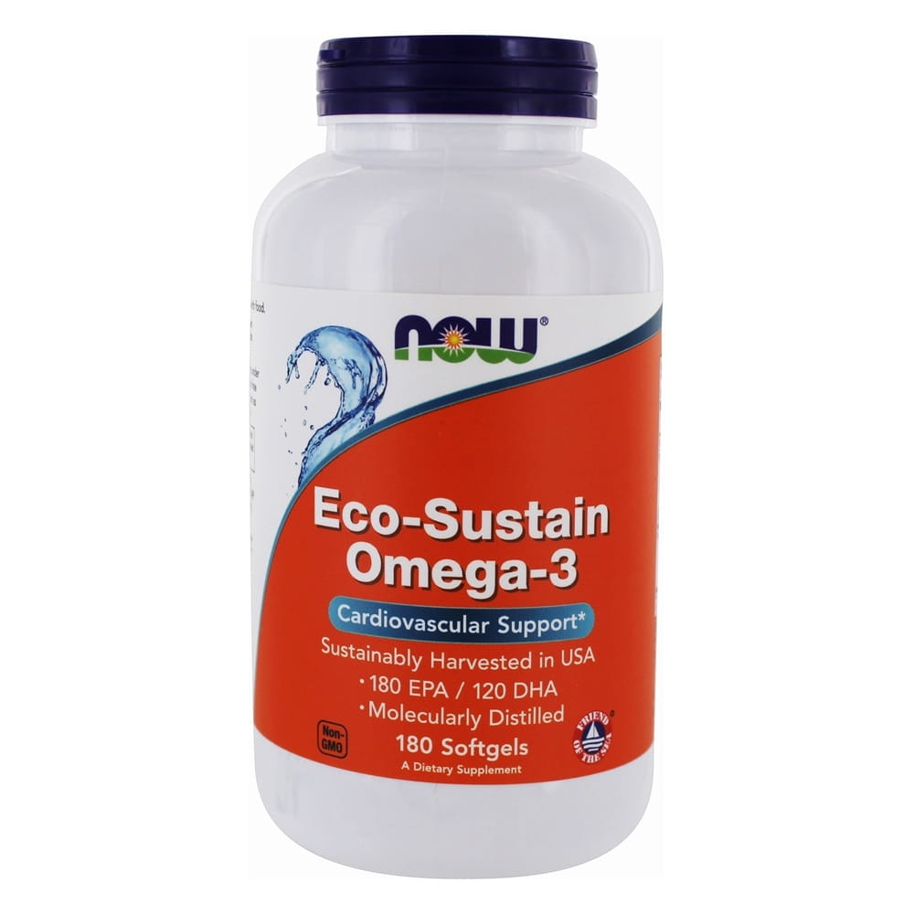 Ecosustain OMEGA3 180 gélules NOW FOODS