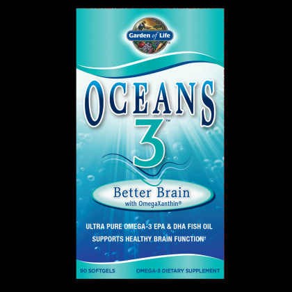 Oceans 3 meilleur cerveau avec omégaxanthine 90 gélules GARDEN OF LIFE