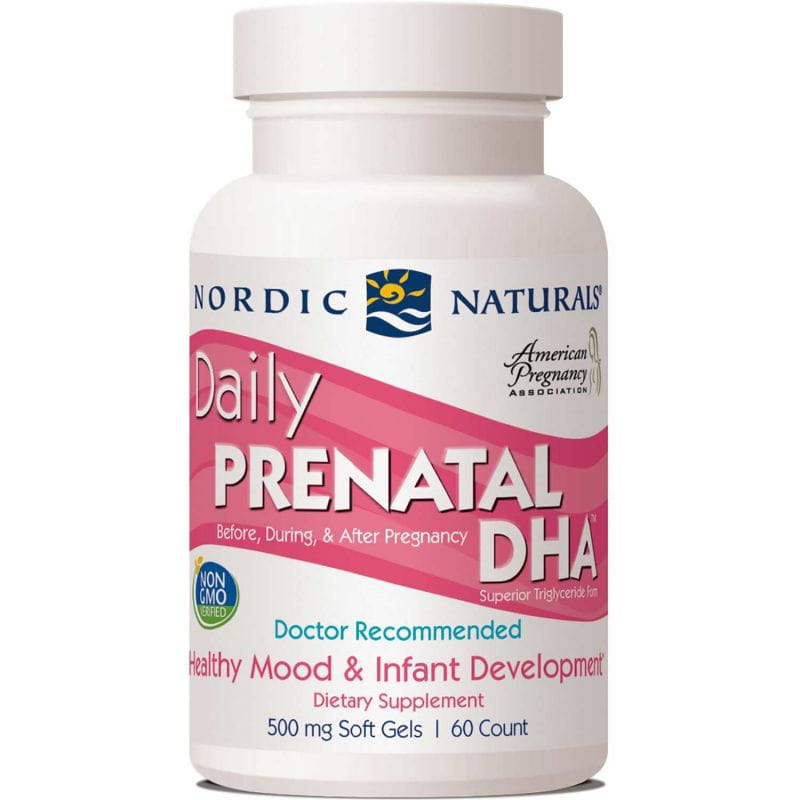 DHA prénatal quotidien 60 gélules NORDIC NATURALS