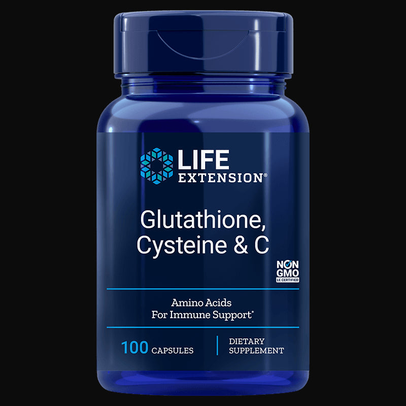 Lglutathion et lcystéine et Vitamine C 100 gélules PROLONGATION DE VIE